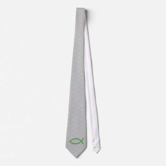 Christliches Fischsymbol Neck Tie Krawatte (Vorderseite)