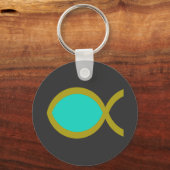 Christliches Fischsymbol Schlüsselanhänger (Vorderseite)