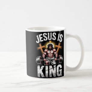 Christliches Fitnessstudio Jesus ist König Workout Kaffeetasse