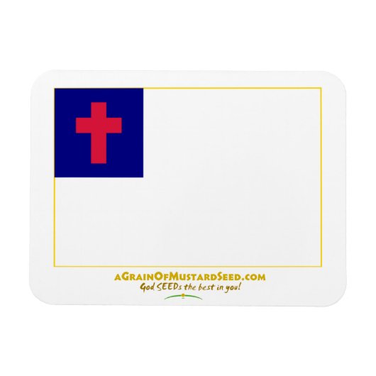 Christliches Flag anpassen Magnet (Horizontal)
