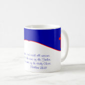 Christliches Flag Inspiriert Kaffeetasse (VorderseiteRechts)