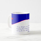 Christliches Flag Inspiriert Kaffeetasse (Vorderseite Links)