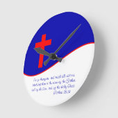 Christliches Flag Inspiriert Runde Wanduhr (Winkel)