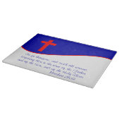 Christliches Flag Inspiriert Schneidebrett (Ecke)