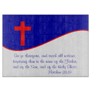 Christliches Flag Inspiriert Schneidebrett