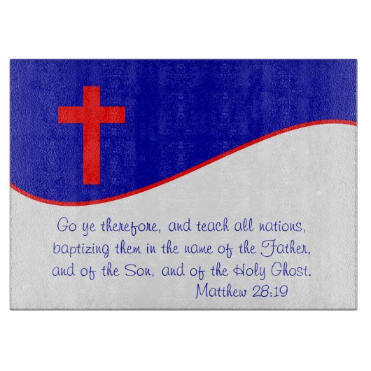 Christliches Flag Inspiriert Schneidebrett (Vorderseite)