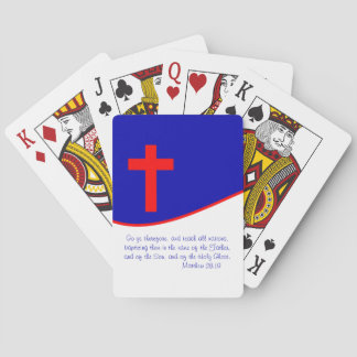 Christliches Flag Inspiriert Spielkarten