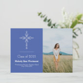 Christliches Foto Abschluss Ankündigung Religionsg (Stehend Vorderseite)