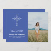 Christliches Foto Abschluss Ankündigung Religionsg (Vorne/Hinten)