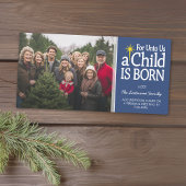 Christliches Foto Weihnachten - Ein Kind ist Gebor