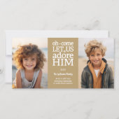 Christliches Foto - Weihnachten - Ließ uns Adore I (Vorderseite)