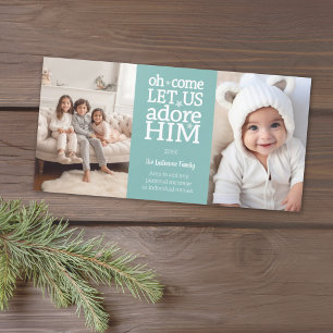 Christliches Foto Weihnachten - Oh, Lass uns Adore