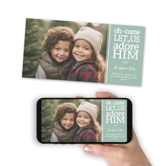 Christliches Foto - Weihnachten Oh, Lass uns Adore