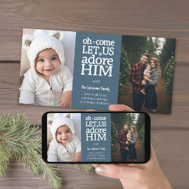 Christliches Foto Weihnachten - pastellblaue Punkt