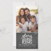 Christliches Foto Weihnachten - Ruhm für das Neuge (Vorderseite)