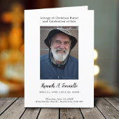 Christliches Foto zur Beerdigung der Dienstzeit Programm