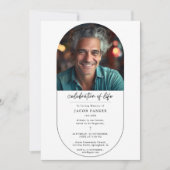 Christliches Foto zur einfachen Beerdigung Einladung (Vorderseite)