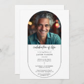 Christliches Foto zur einfachen Beerdigung Einladung (Vorne/Hinten)