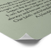 Christliches Freundschaftsgedicht Poster (Ecke)