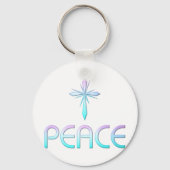 Christliches Friedenskreuz Schlüsselanhänger (Vorderseite)