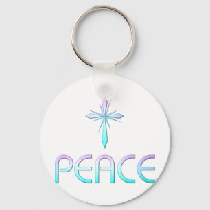 Christliches Friedenskreuz Schlüsselanhänger