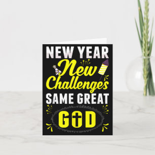 Christliches Frohes Neues Jahr Neue Herausforderun Karte