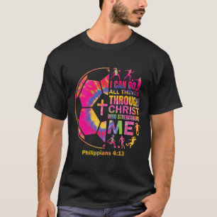 Christliches Fußball-T-Shirt Mädchen Teenager Kind T-Shirt
