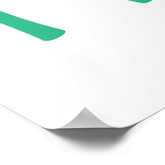 Christliches Gebet für Kinder Grün | Poster (Ecke)