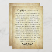 Christliches Gebet für Schutzflachkarte (Vorne/Hinten)