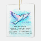 Christliches Gebet Keramikornament (Links)