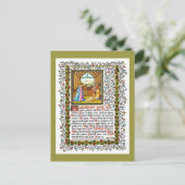 Christliches Gebet mit Krippe Postkarte (Stehend Vorderseite)