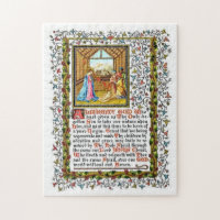 Christliches Gebet mit Nativity