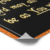 Christliches Gebet Poster (Ecke)