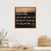 Christliches Gebet Poster (Küche)