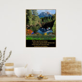 Christliches Gebet-Poster Poster (Küche)