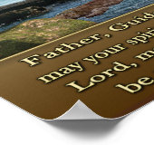 Christliches Gebet-Poster Poster (Ecke)