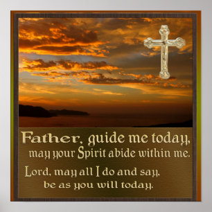 christliches Gebet-Poster Poster