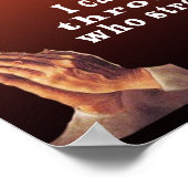Christliches Gebet-Poster Poster (Ecke)