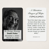 Christliches Gebet Vater Foto Gedenkkarte Beerdigu (Vorne & Hinten)
