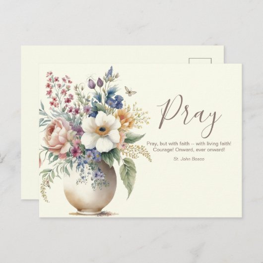 Christliches Gebetsbuch Verse Postkarte (Vorne/Hinten)