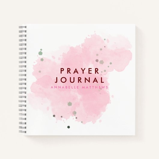 Christliches Gebetsjournal für Wasserfarbe Notizblock (Vorderseite)
