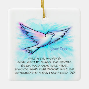 Christliches Gebetswork-Ornament Keramikornament