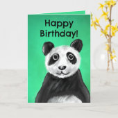 Christliches Geburtstagskarten (Panda) Karte (Gelbe Blume)