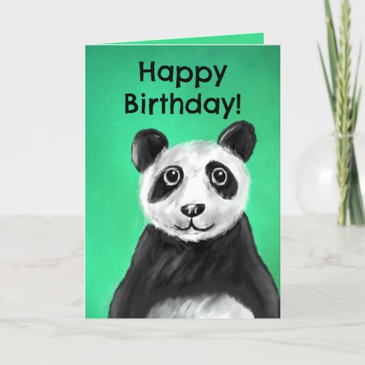 Christliches Geburtstagskarten (Panda) Karte (Vorderseite)