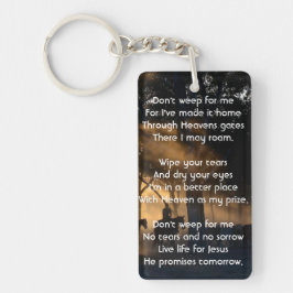 Christliches Gedächtnis Foto Waldweg Wandern Schlüsselanhänger