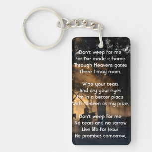 Christliches Gedächtnis Foto Waldweg Wandern Schlüsselanhänger