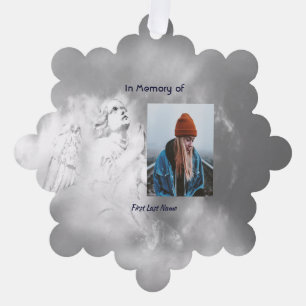 Christliches Gedicht Erinnerungsandenken Engel Him Ornament Karte