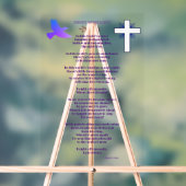 Christliches Gedicht, Größe der Menschheit Acrylschild (Neutral)