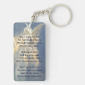 Christliches Gedicht Memorial Keepake Angel Sky Cl Schlüsselanhänger (Rückseite)