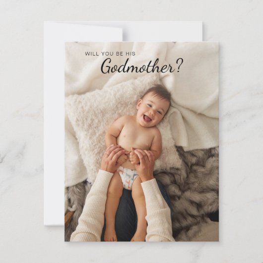 Christliches Gedicht wirst du meine Mutter sein Einladung (Vorderseite)